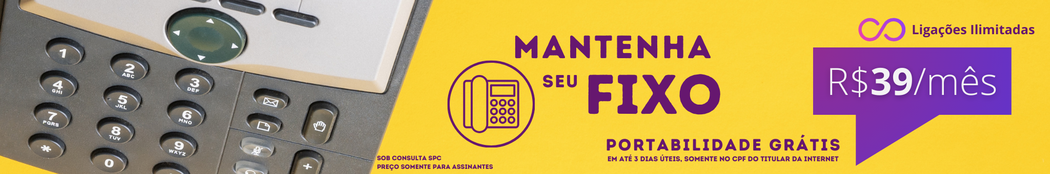 Adicione telefone fixo